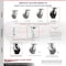 Service Caster 8 Inch Glass Filled Nylon Swivel Caster Set with Roller Bearings 2 Brakes SCC SCC-35S820-GFNR-2-SLB-2 - alternate 2